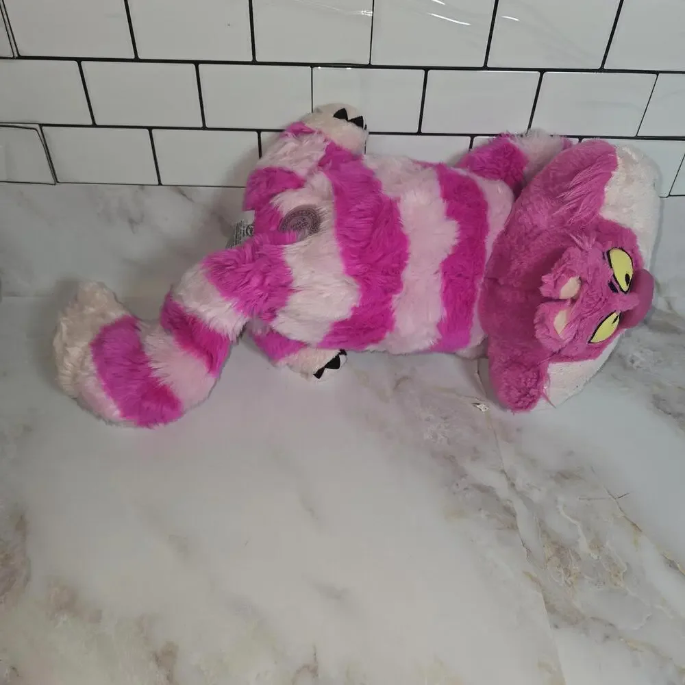 Disney Store Cheshire Cat Plush Alice in Wonderland Authentic 18” Stuffed Toy - Picture 7 of 8